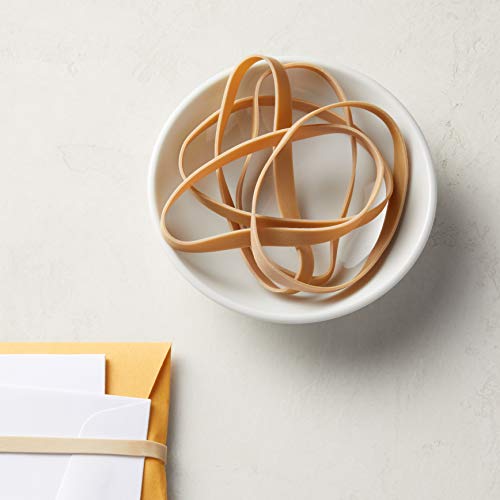 Image of Amazon Basics Rubber Bands, Office Supplies, Size 64 (1 /4 inch), 320 Bands /1 lb Pack, 6-Pack, Tan