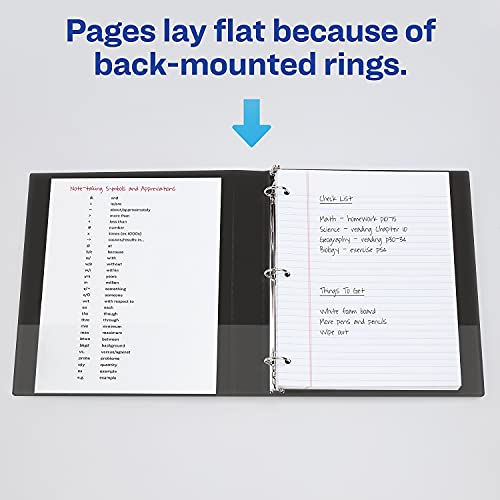 Avery 05730 Economy Round Ring View Binder, 2-Inch Cap, Letter Size, Black, 1/Ea #TOP5