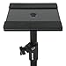 ZENY Pair of Studio Monitor Speaker Stands Height Adjustable Concert Band DJ Studio Floor Stands w/Stable Triangle Base, Black