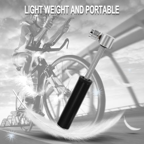 Inflador portátil de neumáticos de bicicleta mini de aluminio 120 PSI 4