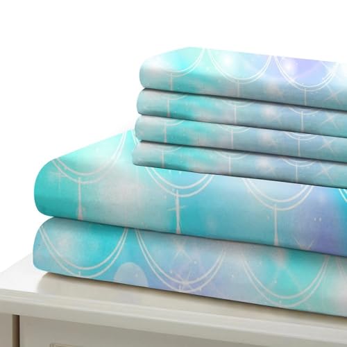 Parure de lit sirène 140x200 microfibre confortable