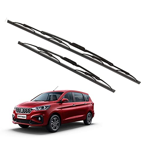 Image of Kylo Windshield Wiper for Ertiga New /Conventional and Traditional Metal Type Windshield Water Repellency Scratch Proof Wiper Blades Suitable for Ertiga New (Driver Side - 21 inch, Passenger Side - 14 inch)