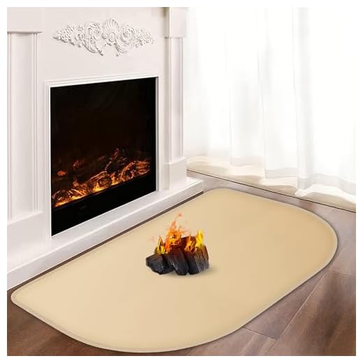 Alfombras de hogar para chimeneas resistentes al fuego, 100x60x0.1cm Tapete ignífugo para chimenea, almohadillas de hogar para estufa de leña, chimenea para interior y exterior, alfombra de chimenea