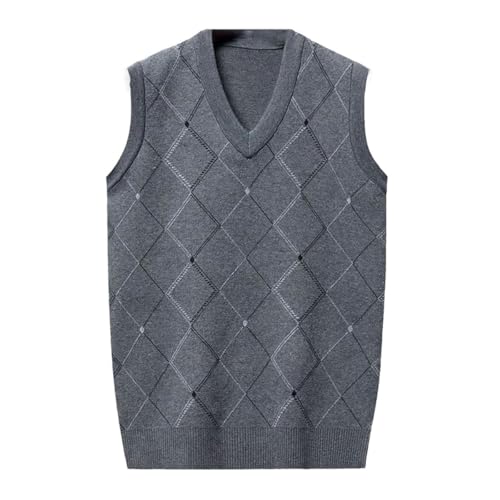 Men's Printed Knitted Sweater Tank