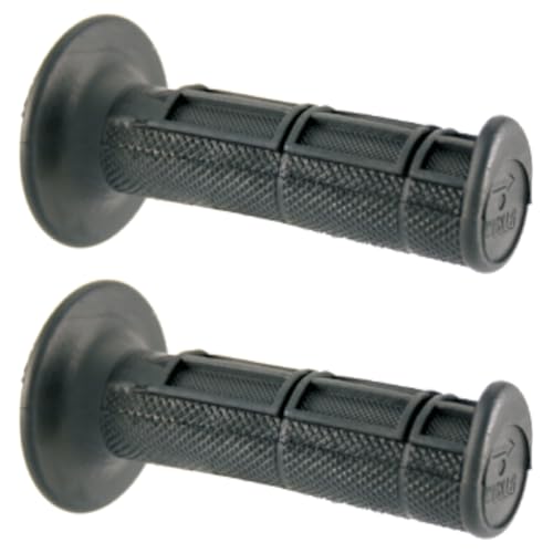 cyclingcolors Puños de Moto 115 mm de Goma Manillar de Alta adherencia Off-Road Motocross Enduro MX Negro