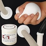 Waterproof Wall Repair Putty – White Sealing Clay, 8 oz – Moldable Filler for Wall Holes, AC Pipe Gaps, Cable Openings – Indoor & Outdoor Use