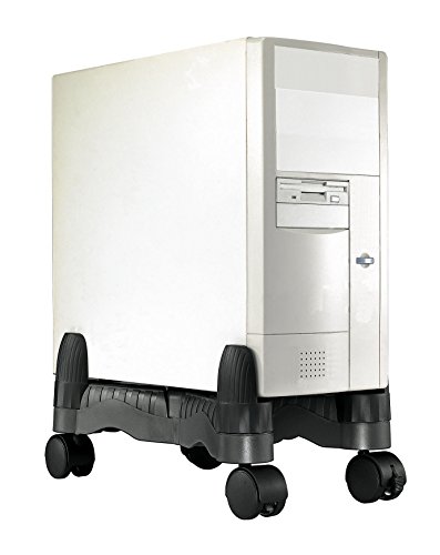 AIDATA X Mobile CPU Stand with Roller Wheels and Adjustable-Width