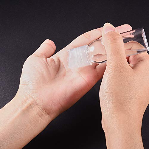 Botellas de plástico transparentes recargables BENECREAT con dosificador de prensa cómodo 6