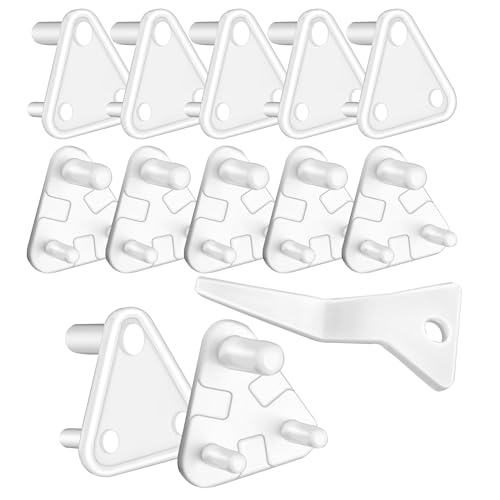 Storite 12-Piece Baby Safety Electric Socket Plug Guards & Switch Board Covers - Childproof Protection with Removal Pin for Kids & Baby Home Safety (ABS Plastic - White)