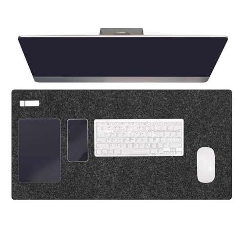 Tapis de souris en feutre PATIKIL pour un espace de télétravail minimaliste et chaleureux