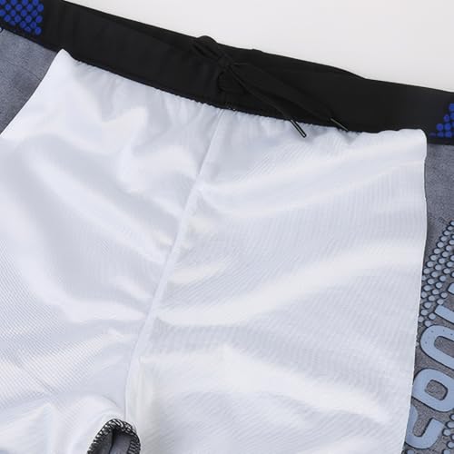 Swimming Pants for Men with Flat Corners, Enlarged and fattened Adult Men's Swimsuit, hot Spring Plus Size Swimming Pants XL, 1pack, Gray2