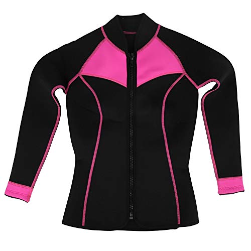 Camiseta mujer manga larga para wetsuit con protección solar, material neopreno y nylon, ajuste elástico cómodo para surfing, snorkel y natación miniatura 5
