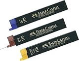 Las unidades por caja son 12 Faber Castell 05 3H - Minas, 12 unidades, color negro