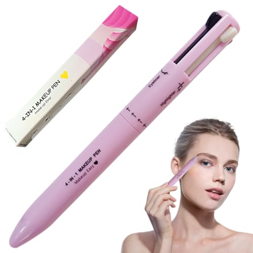 Lápiz de maquillaje multiuso 4 en 1 compacto para viaje
