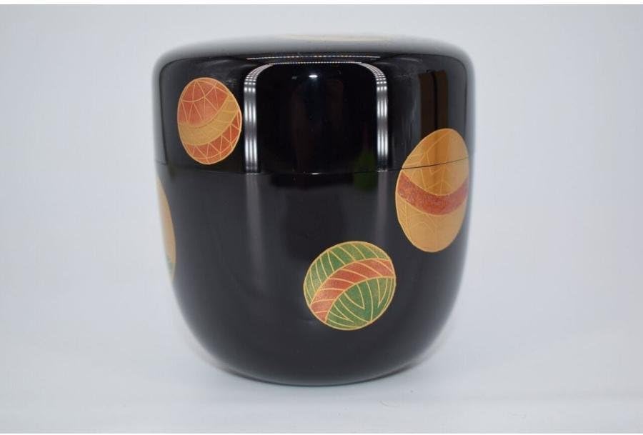 茶道具 水指 青葉太陽造 金彩寒梅図 手描き 共箱 コレクター放出 旧家蔵出