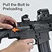 BIU BLASTER 30-Inch Gel Ball Blaster 140+ FPS, 80+ Ft Range Full-Size Electric Automatic Splatter Orby Blaster 7.4V 1400mAh Battery for Outdoor Games, Ages 14+