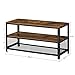 VASAGLE BRYCE TV Stand for TVs up to 43 Inches, Storage Console with Metal Shelf, Easy Assembly and Sturdy Design, Adjustable Feet, 39.4 x 15.7 x 20.3 Inches, Industrial, Rustic Brown ULTV40BX