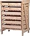 dobar® Green Label 29024FSCe Apfelstiege mit 6 Schubladen | Obsthorde aus Massivholz | Vorratsregal für Lebensmittel | Apfelkiste | Obstkiste | 51 x 40,5 x 70,5 cm | Massiv Kiefer Natur
