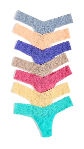 Hanky Panky string taille basse anti-marques lot de 7 pièces en dentelle fine