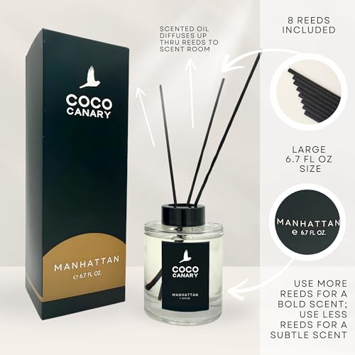 Difusor de varillas Coco Canary Manhattan 6.7 oz miniatura 7