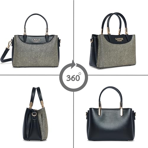 Image of Lavie Luxe Women's Glam Bella 3 Comparment Tote Handbag | Tote Bag For Work | Ladies Purse | Stylish Shoulder Bag | Gift For Women