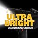 LUXPRO LP890 2000 Lumen Rechargeable LED Spotlight with Power Bank - Black