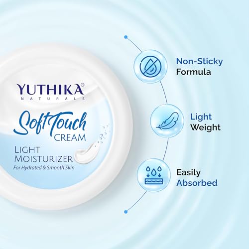 Image of Yuthika Almond Body Lotion 300ml with Moisturizer Cream 100ml, Nourishing Body Lotion and Winter Cream for Face, Hand, Body, Dry Skin, Instant Hydration, Non Greasy Formula
