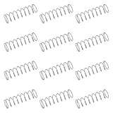 uxcell 50Pcs 304 Stainless Steel Compression Springs, 0.7mm x 10mm x 35mm Small & Tiny Pen Spring for Home Repair & DIY, Workshop & Industrial Use, (Silver Tone)