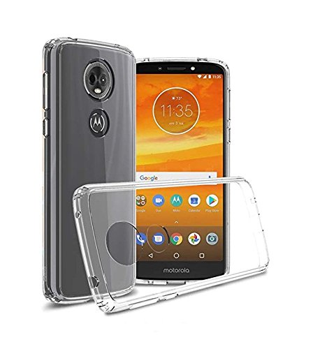 Sanguine® Compatible Back Cover Smart Look Soft Case for Moto E5 Plus [Transparent]