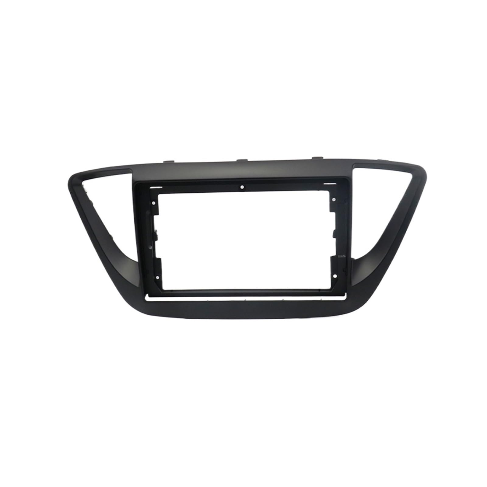 JKELPV Car Radio Frame Kit Fit For Hyundai Verna Accent 2016-2018 Android Radio Dask Kit Fascias 9 Inch Car Frame Fascia Adapter Radio adapter(Black Frame)