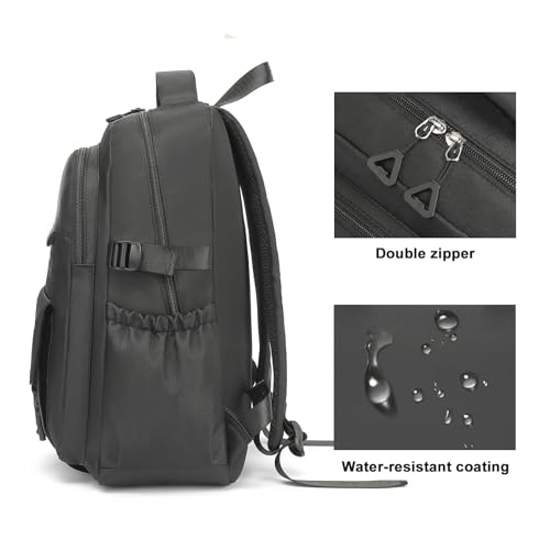 Image of Kids High Middle School Backpack for Boys 5-12 Kawaii Travel Aesthetic Bookbag,Black