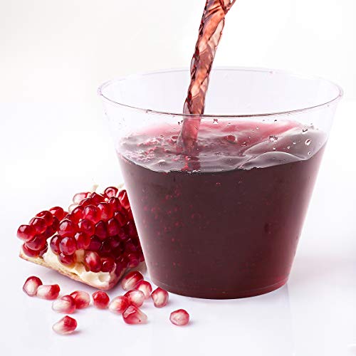 Jolly Chef 9 Oz Clear Disposable Plastic Cups, 100 Pack Clear Plastic Cups Tumblers, Heavy-Duty Party Glasses, Disposable Cups For Wedding, Thanksgiving, Christmas, Halloween Party #TOP5