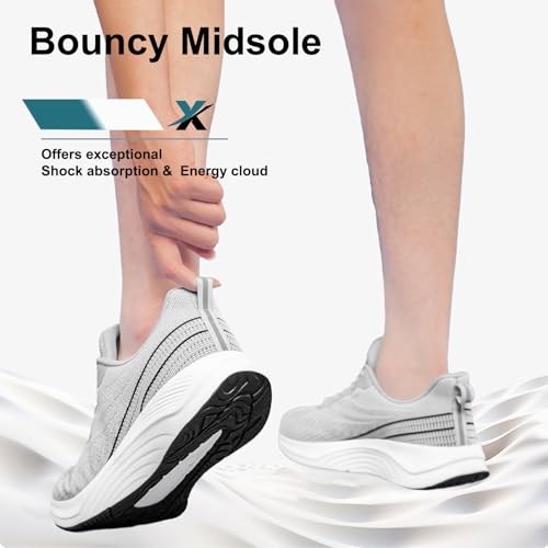 Image of BQQ Men's Walking Shoes Lightweight Breathable Running Sneakers Comfortable Tennis Athletic Shoes for Gym, Workout & Daily Wear