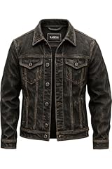 Black Denim Distressed Jacket