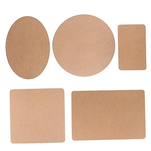 CHILDWEET Placa Base de Madera para Modelo de Juguete 5 Piezas Tablero de Alta Densidad Base de Corcho Hecha a Mano Segura para Niños Y Niñas