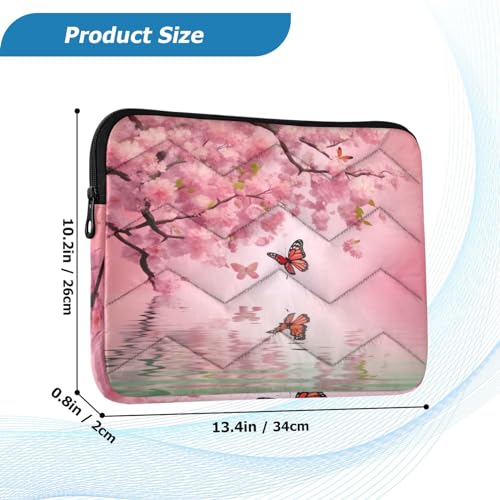 Funda para portátil 13-14 pulgadas butterfly resistente al agua miniatura 3