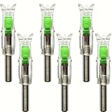 JIANZD Lighted Nocks for Crossbow Bolts 6Pcs with .300/7.62mm Inside Diameter Led Arrow Nocks for Archery Hunting
