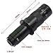 Microscopes Equipment Long Work Distance 5X-180X Zoom 25mm C-Mount Lens + 0.75X 0.5X Barlow Aux for Industry Soldering Microscope Camera