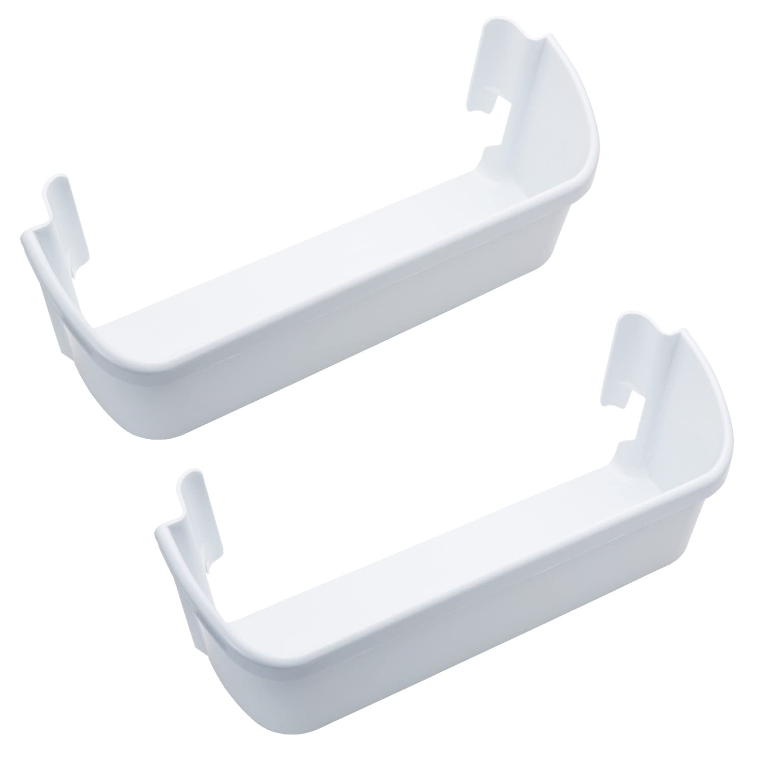 Siwdoy (Pack of 2) 240323001 Refrigerator Door Bin Compatible with Frigidaire Electrolux Refrigerator Repalce 240323007 AP2115741 PS429724, White