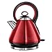 Produktbild Russell Hobbs Wasserkocher, Legacy rot, 1,7l, 2400W, Schnellkochfunktion, Quiet-Boil-Technologie, optimierte Ausgusstülle, herausnehmbarer Kalkfilter, sehr leiser Teekocher 21885-70