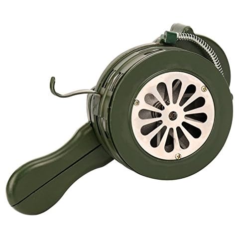YaeTek Hand Crank Loud 115dB Hand Crank Manual Operated Portable Metal Alarm/Siren (Air Raid) Cover