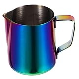 CONGARTENO Jarra de Leche Espumadora Inoxidable con y Interior Taza para Café y Latte Art Taza Medidora de Leche para y Aficionados al Café