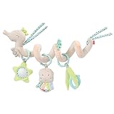 Fehn 054484 Activity-Spirale Seepferd – Spielspaß zum Fühlen und Greifen – Für Babys und Kleinkinder ab 0+ Monaten – Größe: 35 cm