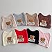 PTILSERY Bear Baby Hat for Infants Soft and Breathable Cotton Fetal Caps Cartoon Bonnet Fashionable Headwear for 0-6 Month