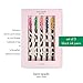 kate spade new york Black Ink Pen Set of 5, Cute Leopard Click Pens, Plastic Retractable Pens for Writing and Journaling, Forest Feline
