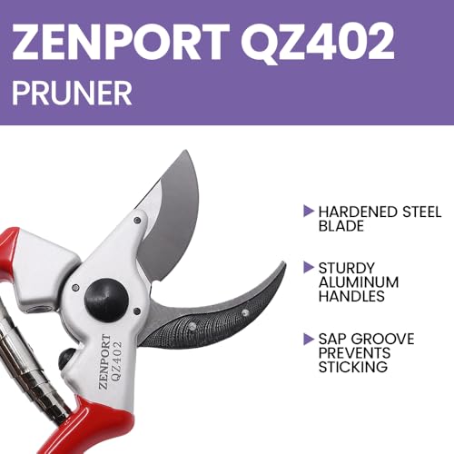 Tijera profesional Zenport QZ402, 8.5 pulgadas, roja miniatura 6