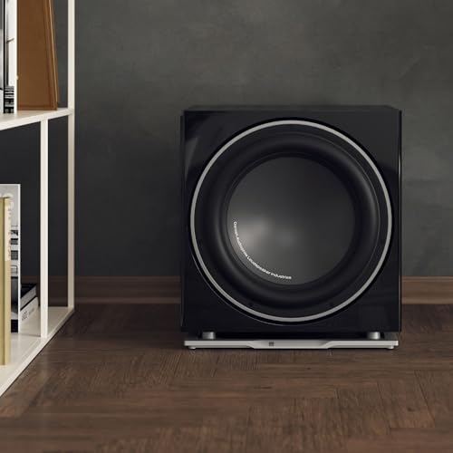 Caisson de basse actif 220W Dali E-9F Noir avec impédance 25000 Ohm