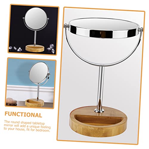 Espejo para maquillaje doble cara con LED y rotación miniatura 4