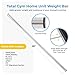 Total Gym 29 In Weight Bar, Heavy Duty Olympic Exercise Barbell for Strength & Conditioning, for Bench Press, Deadlift, Squat, & Weightlifting, Silver