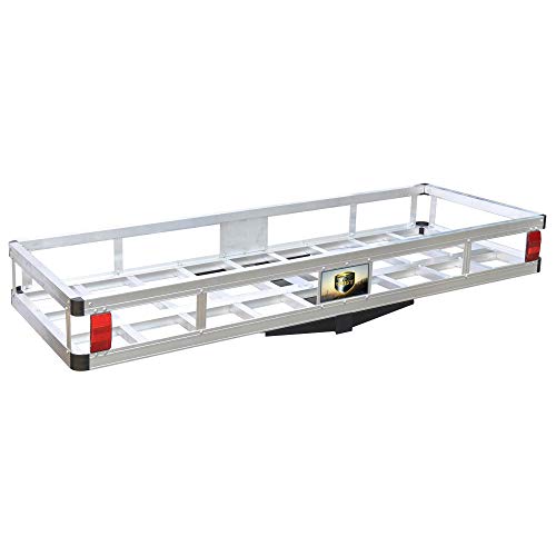 Tow Tuff TTF-2260A 60 Inch 500 Pound Capacity Lightweight Corrosion Resistant Aluminum Camping Gear and Luggage Cargo Carrier with Easy Assembly - Thumbnail 5